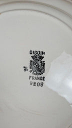 Lot 6 assiettes terre de fer Digoin Sarreguemines