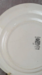 Lot 6 assiettes terre de fer Digoin Sarreguemines