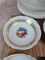 🍑 Lot ancien Bavaria – 1 grand saladier + 6 coupelles à fruits 🍇🍊