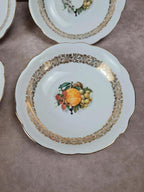 🍑 Lot ancien Bavaria – 1 grand saladier + 6 coupelles à fruits 🍇🍊