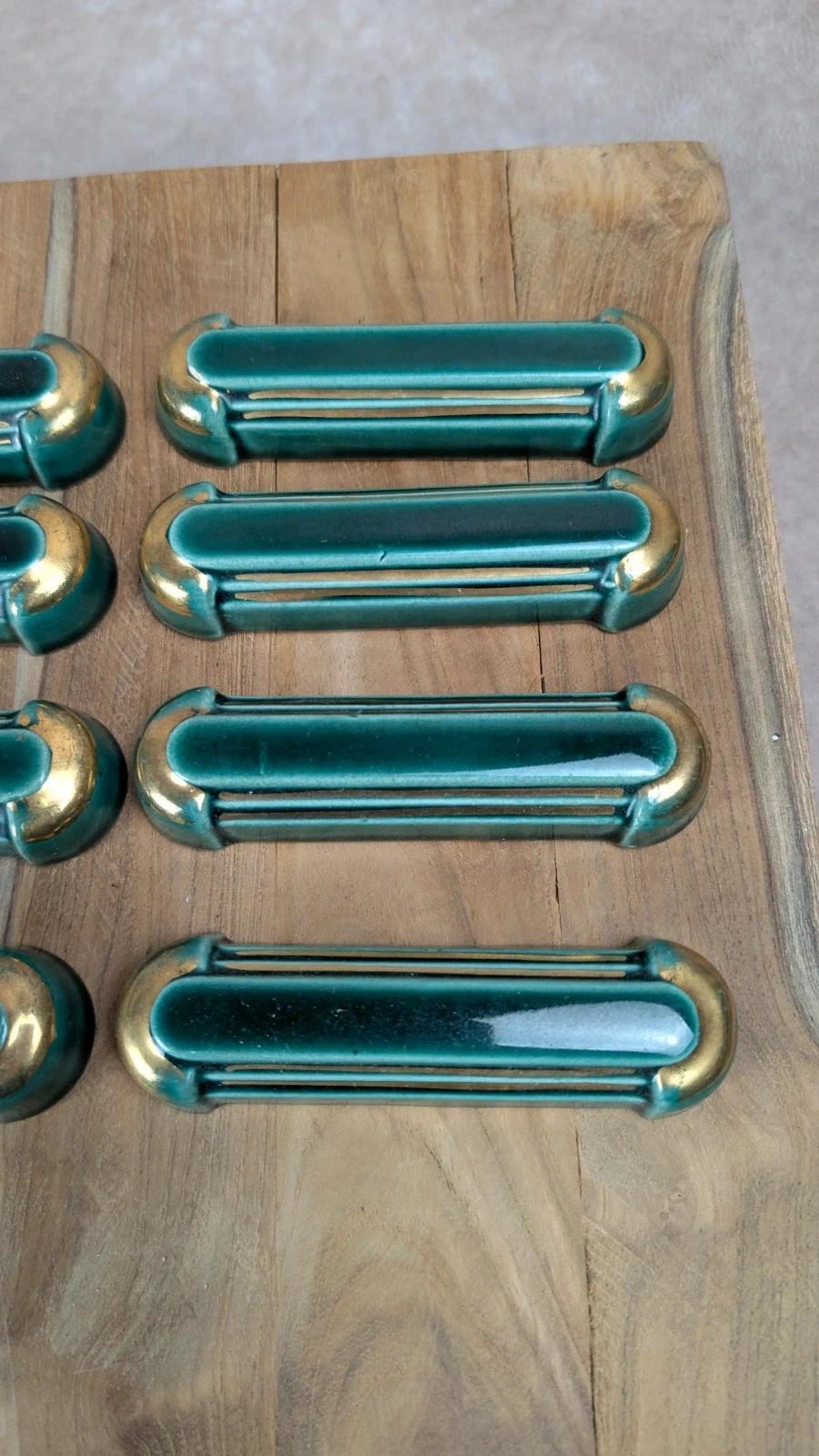 Lot de 12 porte - couteaux Art Déco