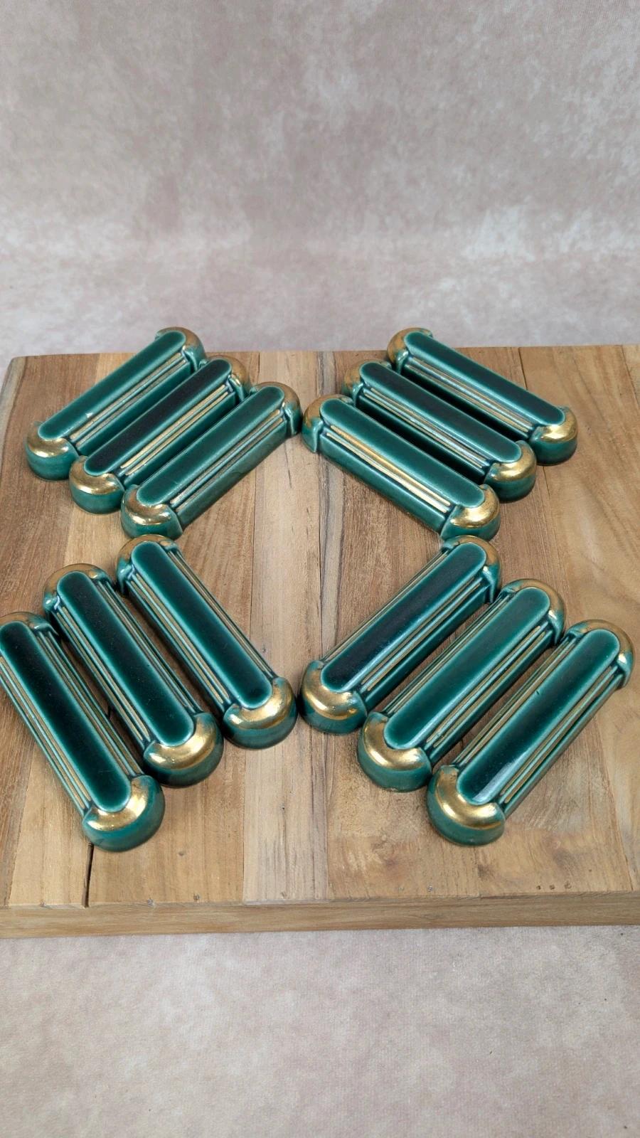 Lot de 12 porte - couteaux Art Déco