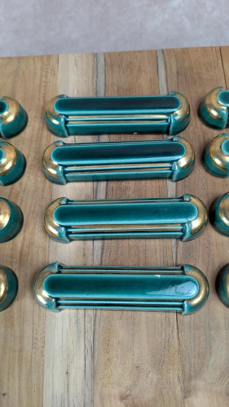 Lot de 12 porte - couteaux Art Déco