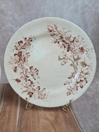 Lot de 2 assiettes anciennes Terre de Fer – Cie Franco - anglaise Paris