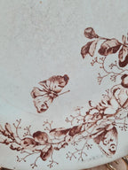 Lot de 2 assiettes anciennes Terre de Fer – Cie Franco - anglaise Paris