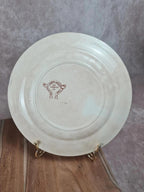 Lot de 2 assiettes anciennes Terre de Fer – Cie Franco - anglaise Paris