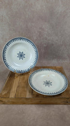Lot de 2 assiettes creuses anciennes Saint - amand – Primax