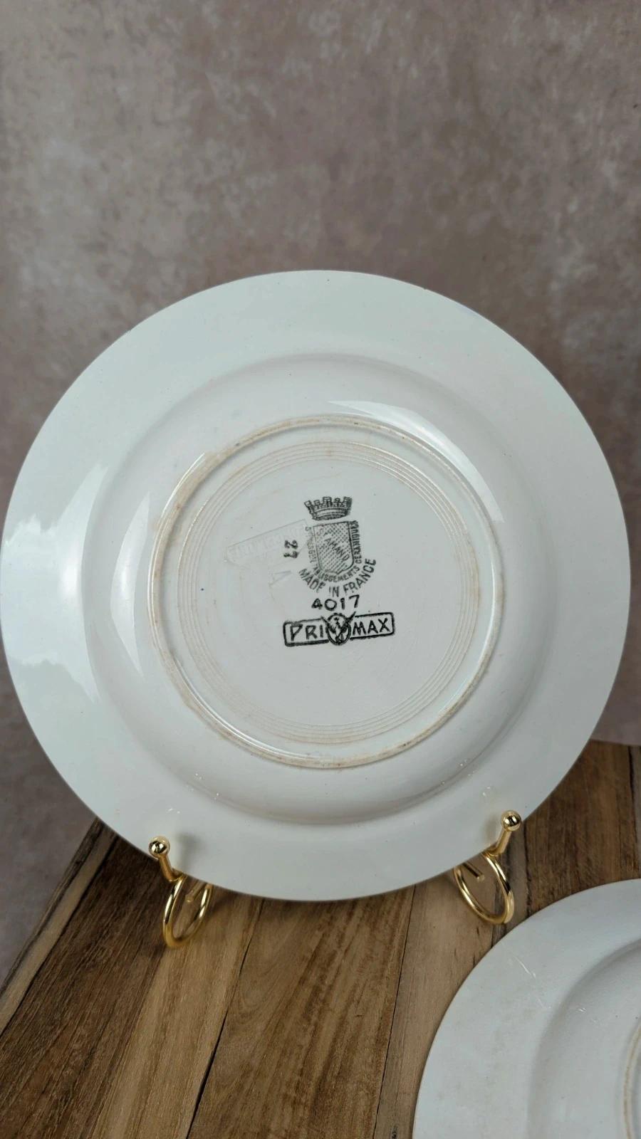 Lot de 2 assiettes creuses anciennes Saint - amand – Primax