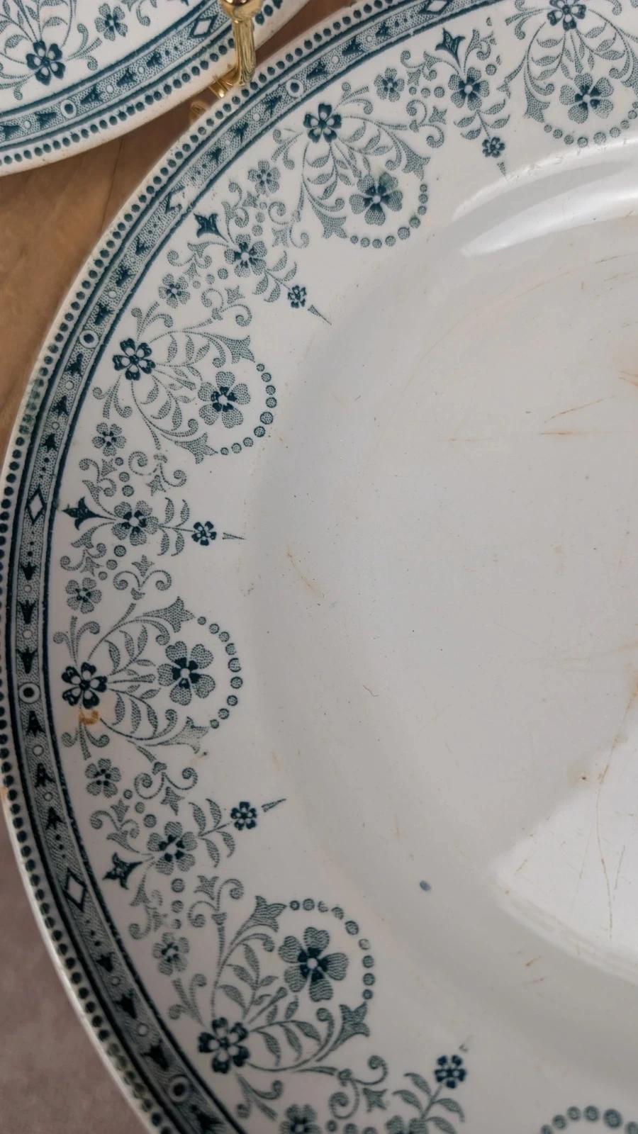 Lot de 2 assiettes Moulin des Loups – modèle Marceau – vintage