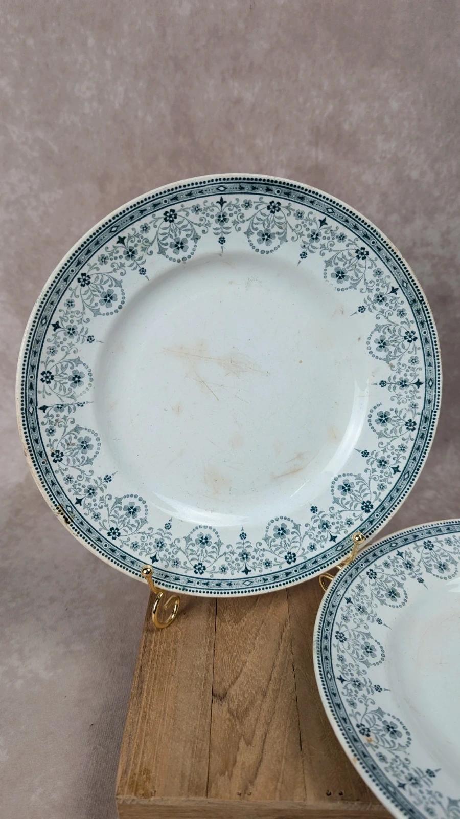 Lot de 2 assiettes Moulin des Loups – modèle Marceau – vintage