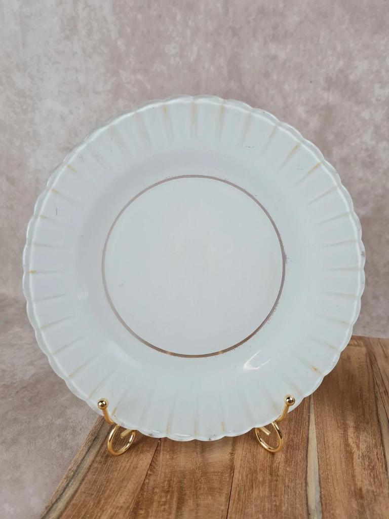 Lot de 2 assiettes vintage Duralex blanches