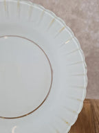 Lot de 2 assiettes vintage Duralex blanches