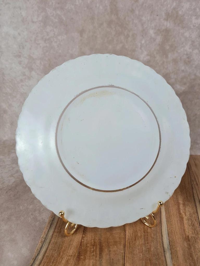 Lot de 2 assiettes vintage Duralex blanches