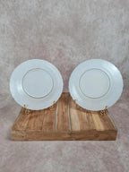 Lot de 2 assiettes vintage Duralex blanches