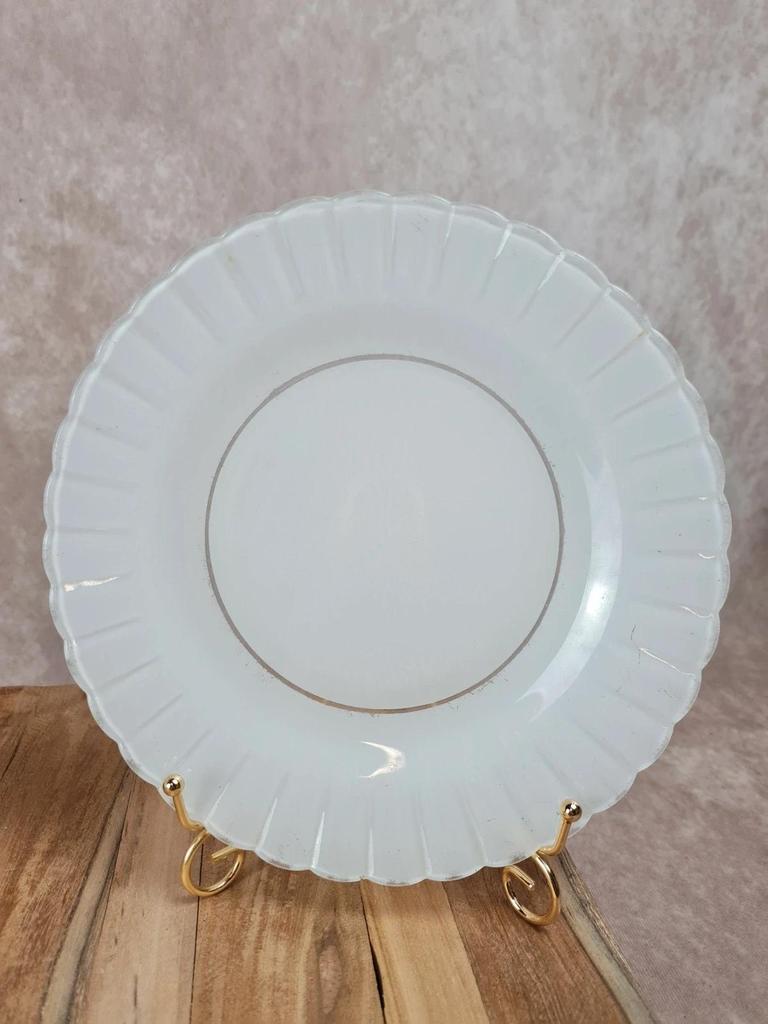 Lot de 2 assiettes vintage Duralex blanches
