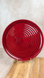 Lot de 2 plats Saint - clément – céramique rouge vintage