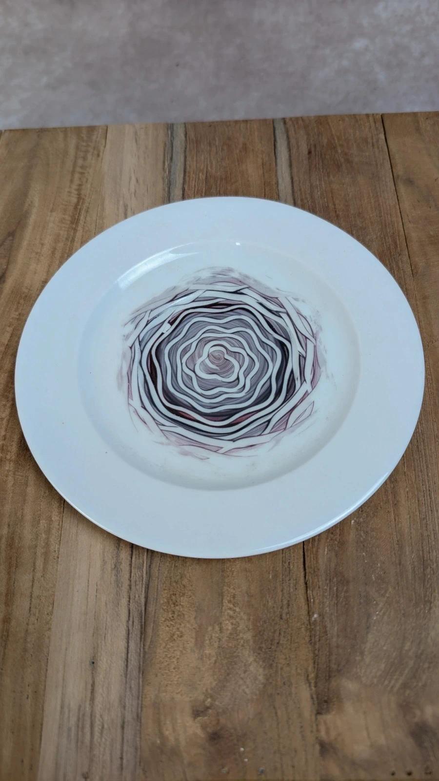 Lot de 2 tasses + soucoupes – Porcelaine de Limoges décorée main