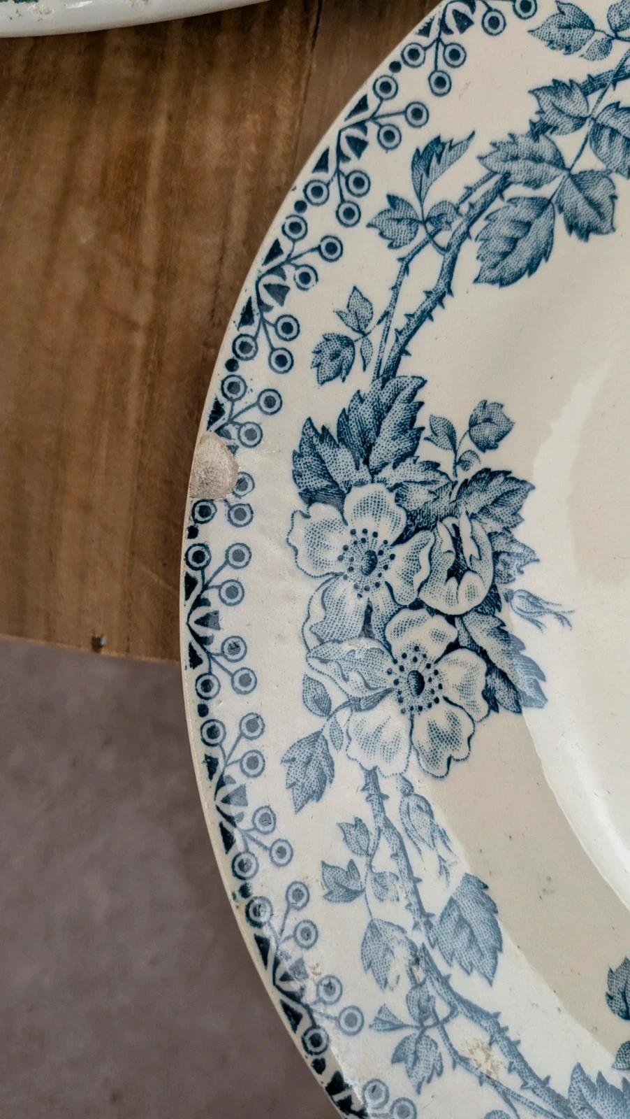 Lot de 3 assiettes anciennes Saint - amand – modèle Guadeloupe