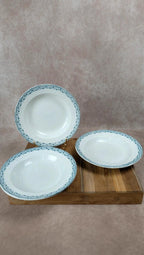 Lot de 3 assiettes creuses Orléans Sarreguemines & Digoin