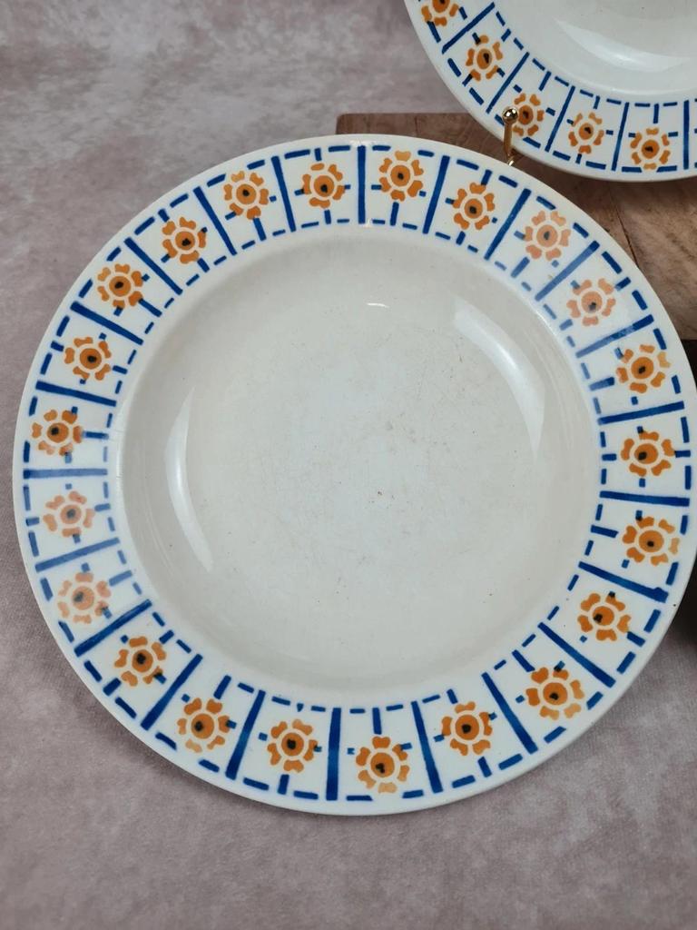 🥣 Lot de 3 assiettes creuses vintage St. Amand France