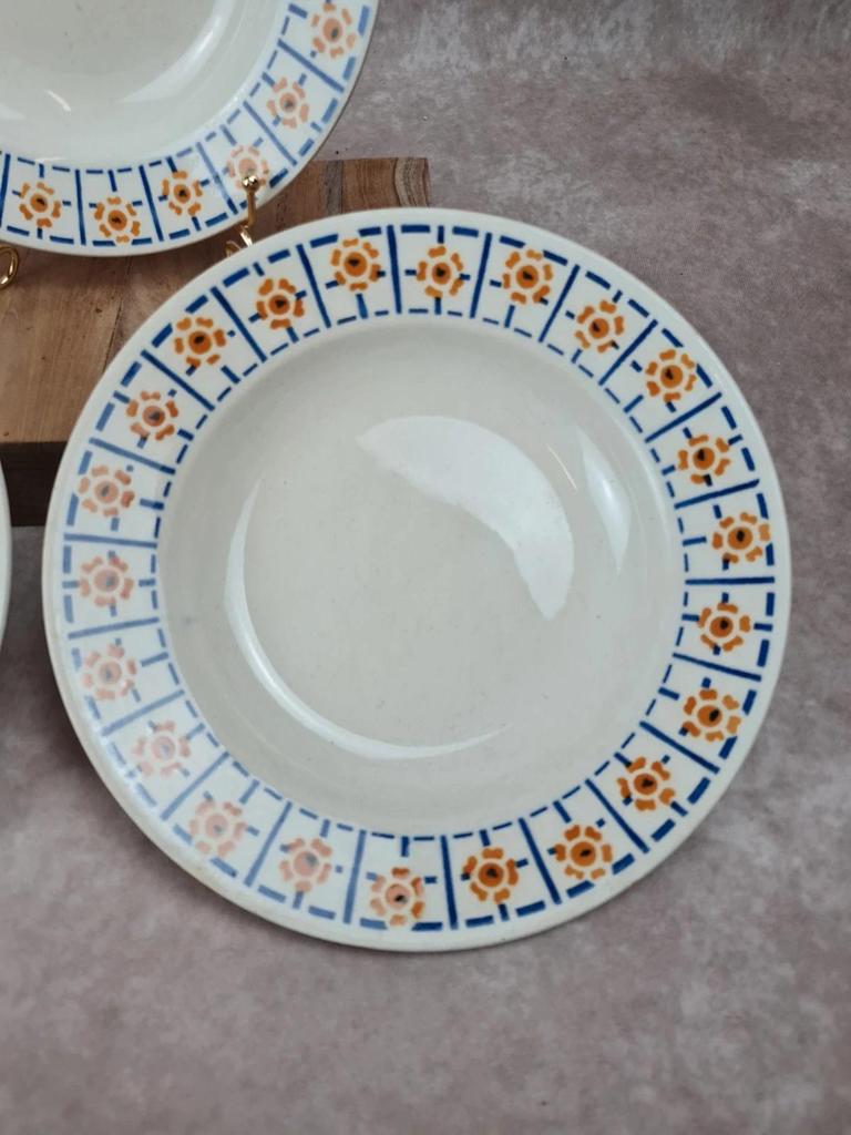 🥣 Lot de 3 assiettes creuses vintage St. Amand France