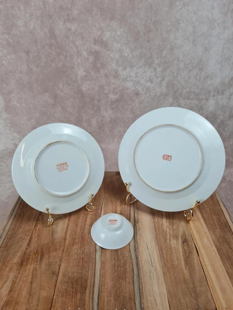 🌸 Lot de 3 pièces en porcelaine chinoise vintage 🌸