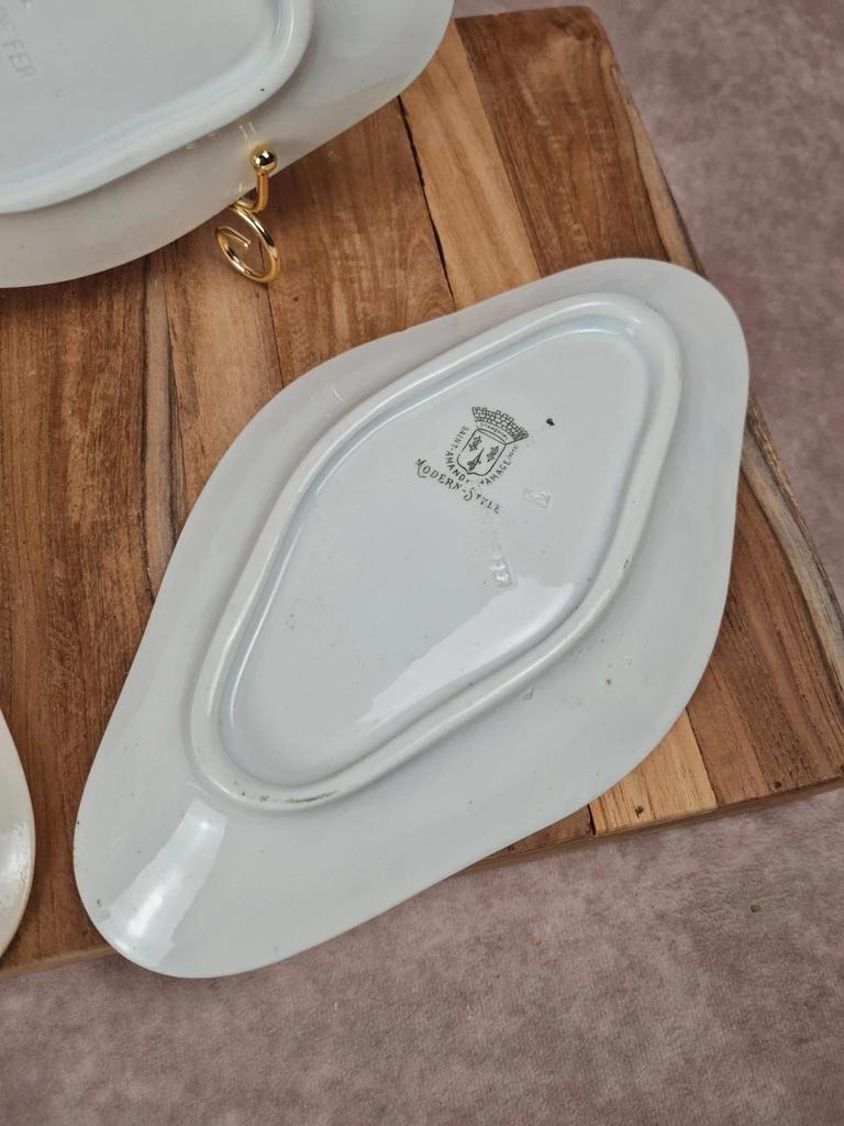 Lot de 3 raviers anciens Saint - amand – modèle Modern Style 🌿