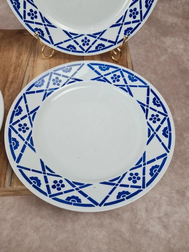 Lot de 4 assiettes à dessert Kg Lunéville – Modèle Lucien