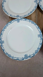 Lot de 4 assiettes anciennes Sarreguemines Digoin – Modèle Vaucluse