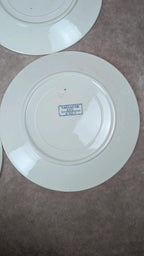 Lot de 4 assiettes anciennes Sarreguemines Digoin – Modèle Vaucluse