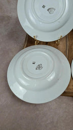 Lot de 4 assiettes creuses Kg Lunéville – Modèle Lucien terre de fer