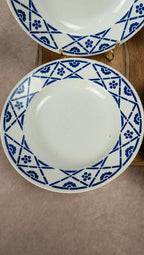 Lot de 4 assiettes creuses Kg Lunéville – Modèle Lucien terre de fer