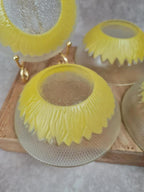 🌻 Lot de 4 bols vintage en verre Pasari 🌻