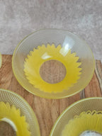 🌻 Lot de 4 bols vintage en verre Pasari 🌻