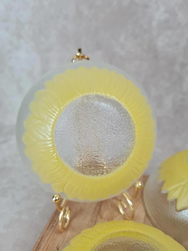🌻 Lot de 4 bols vintage en verre Pasari 🌻