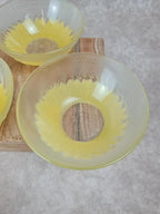 🌻 Lot de 4 bols vintage en verre Pasari 🌻