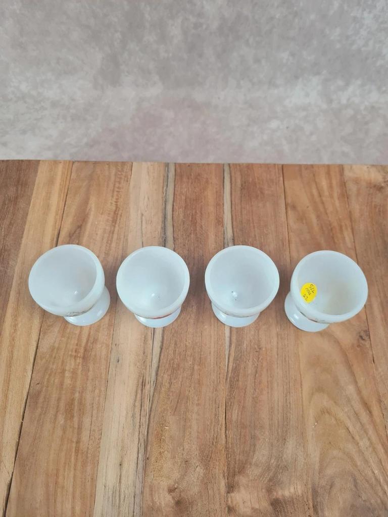 Lot de 4 coquetiers Arcopal décor floral 🌼🌹