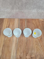 Lot de 4 coquetiers Arcopal décor floral 🌼🌹