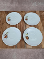Lot de 4 tasses à expresso vintage Arcopal avec soucoupes 🍂