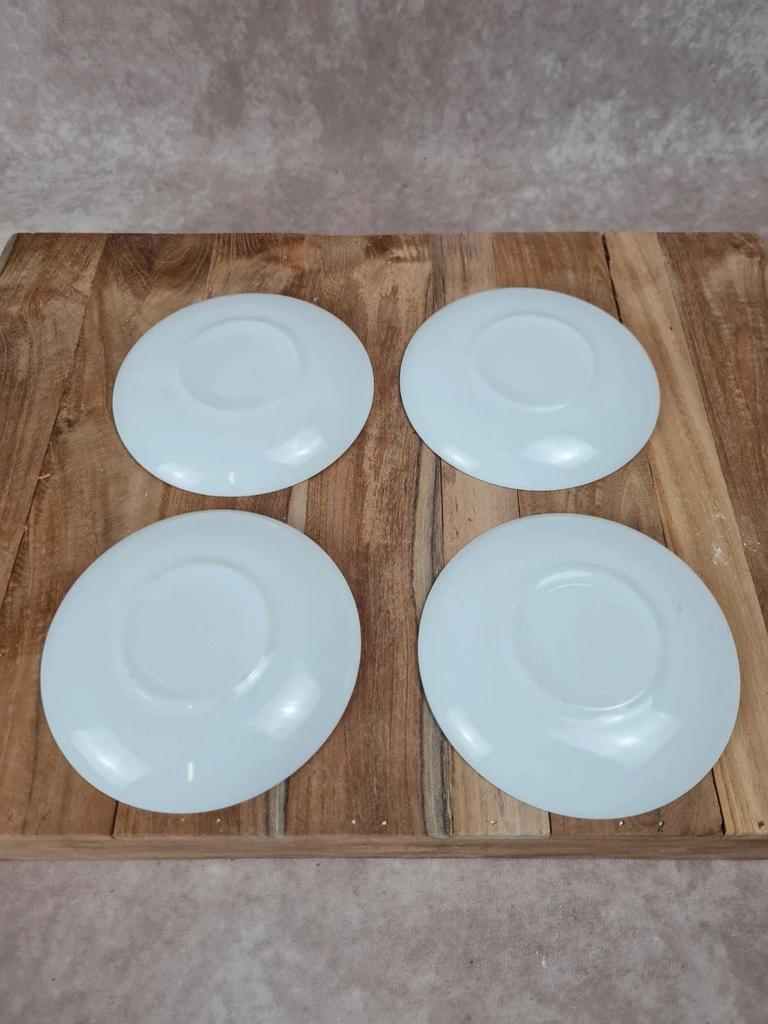 Lot de 4 tasses à expresso vintage Arcopal avec soucoupes 🍂