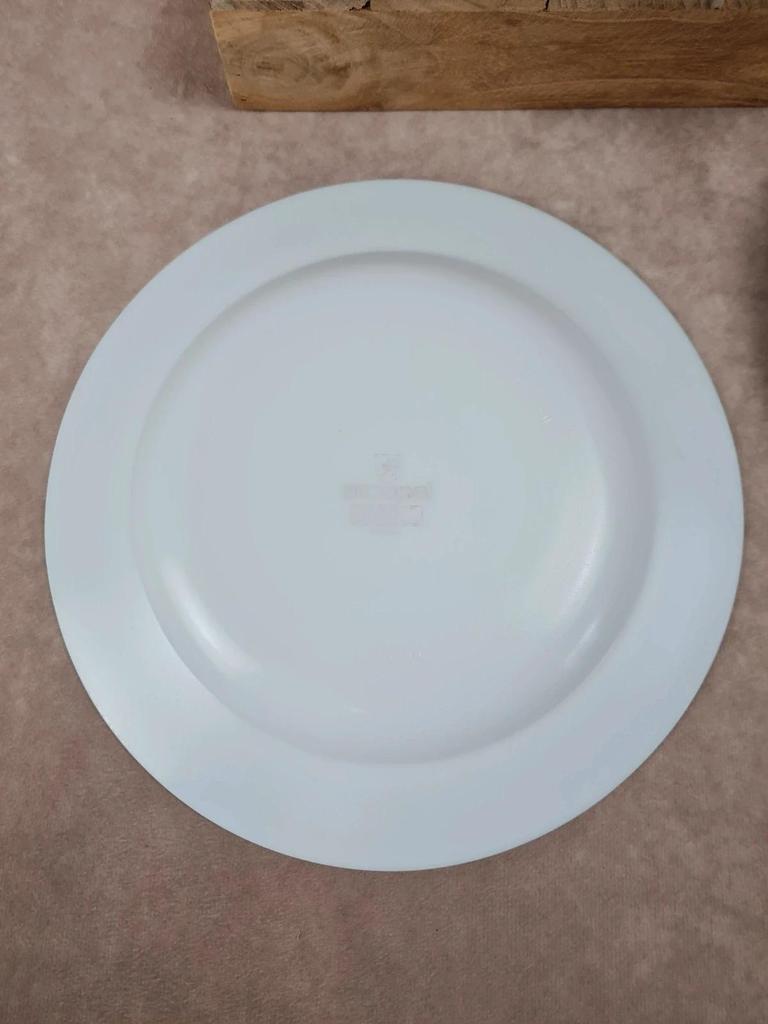 🌿 Lot de 5 assiettes Arcopal vert d’eau vintage