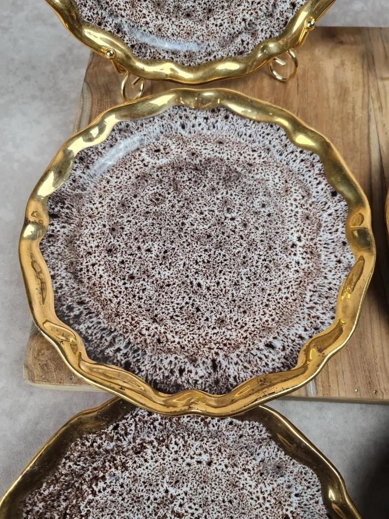 Lot de 6 Assiettes à Dessert – Marius Giuge Vallauris – Pièces Rares & Collection 💛