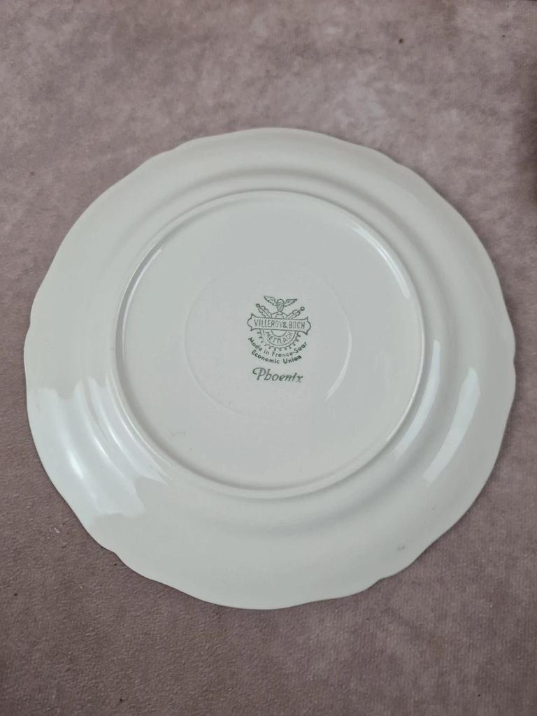 Lot de 6 assiettes à dessert Villeroy & Boch – modèle Phoenix