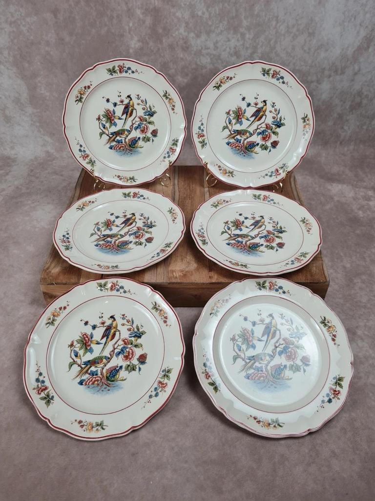 Lot de 6 assiettes à dessert Villeroy & Boch – modèle Phoenix