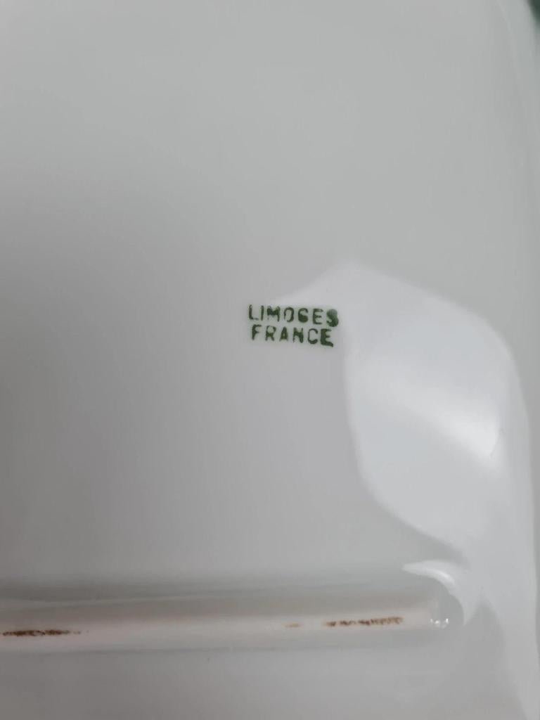Lot de 6 assiettes compartimentées en porcelaine de Limoges 🇫🇷