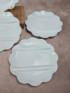 Lot de 6 assiettes compartimentées en porcelaine de Limoges 🇫🇷