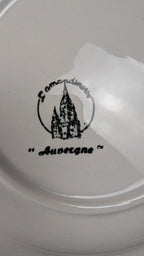 Lot de 6 assiettes creuses L’amandinoise – modèle Auvergne, terre de fer