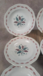 Lot de 6 assiettes creuses L’amandinoise – modèle Auvergne, terre de fer