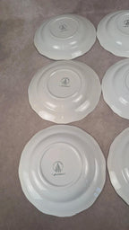 Lot de 6 assiettes creuses L’amandinoise – modèle Auvergne, terre de fer