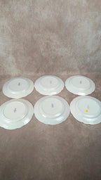 Lot de 6 assiettes plates Digoin Sarreguemines – modèle Illycia